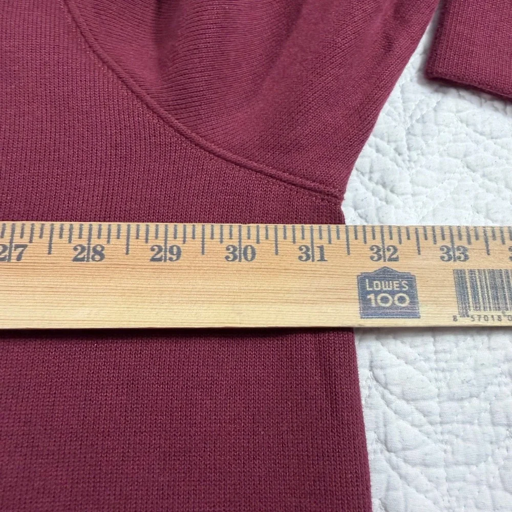 NWT Polo‎ Ralph Lauren Mens Burgundy 4XB 4TG Quarter Zip Long Sleeve Sweater
